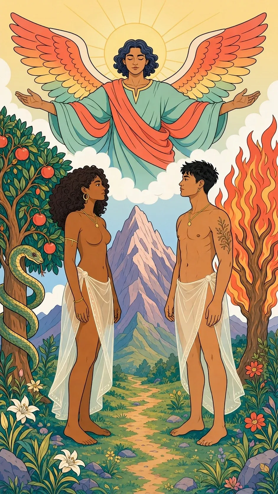 The Lovers — Rider-Waite-Smith tarot card