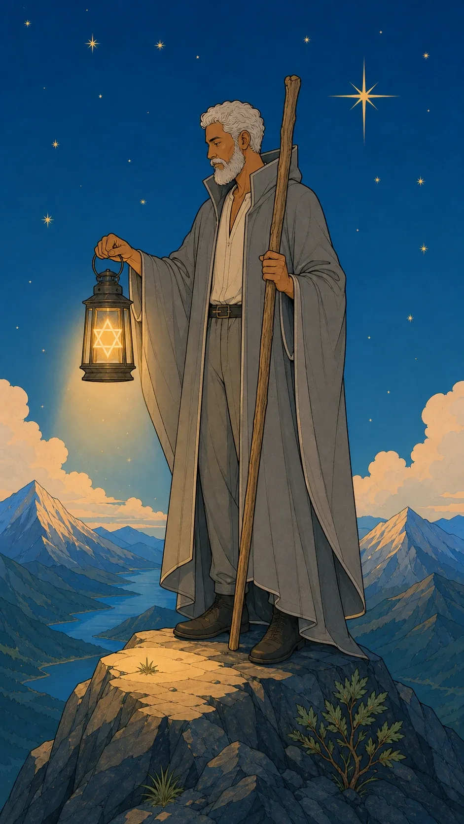 The Hermit — Rider-Waite-Smith tarot card