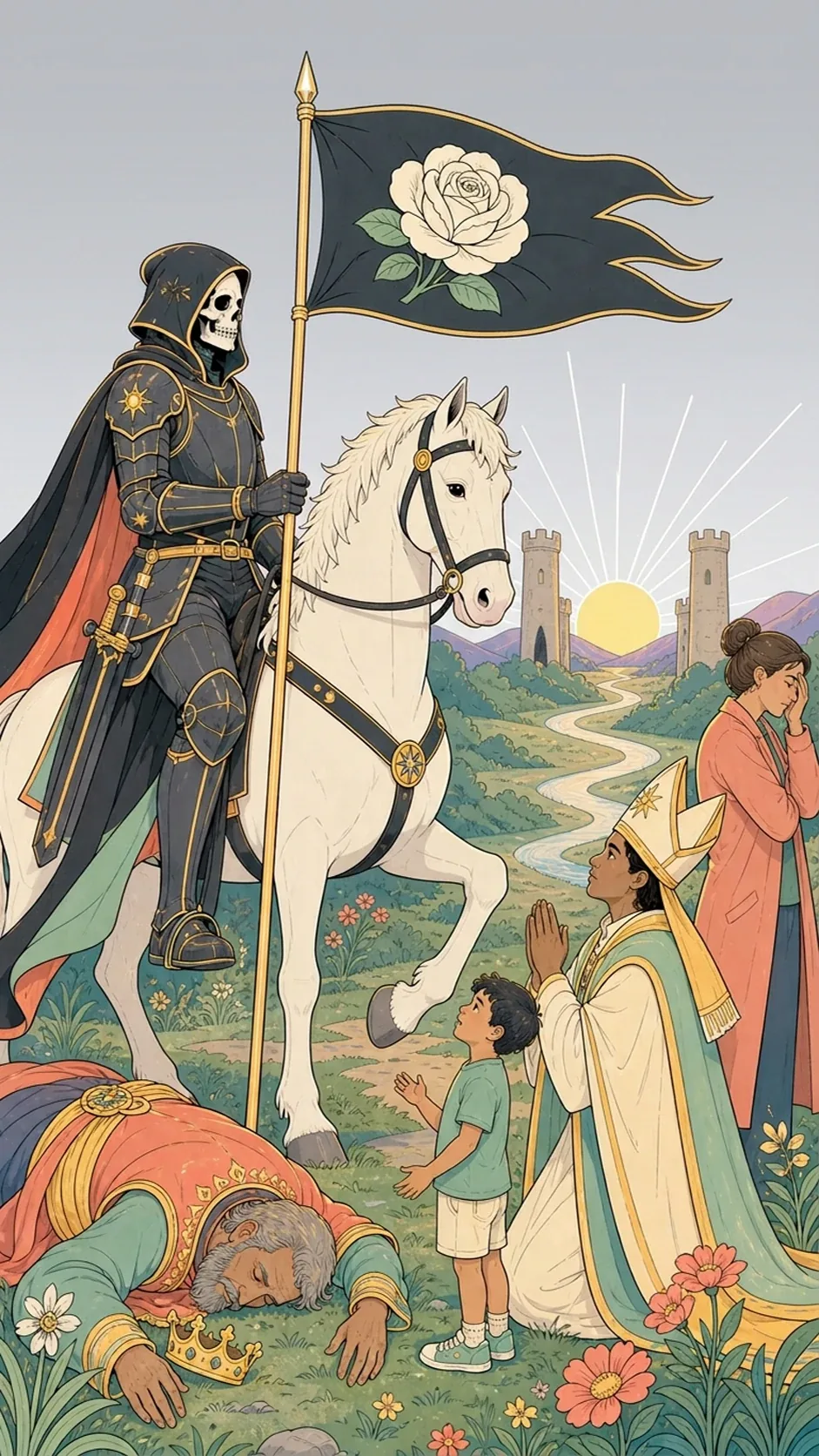 La Mort — carte du tarot Rider-Waite-Smith