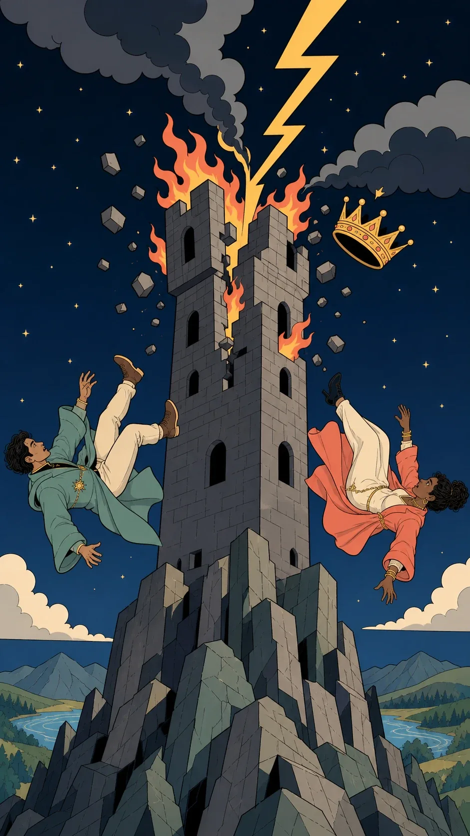 The Tower — Rider-Waite-Smith tarot card