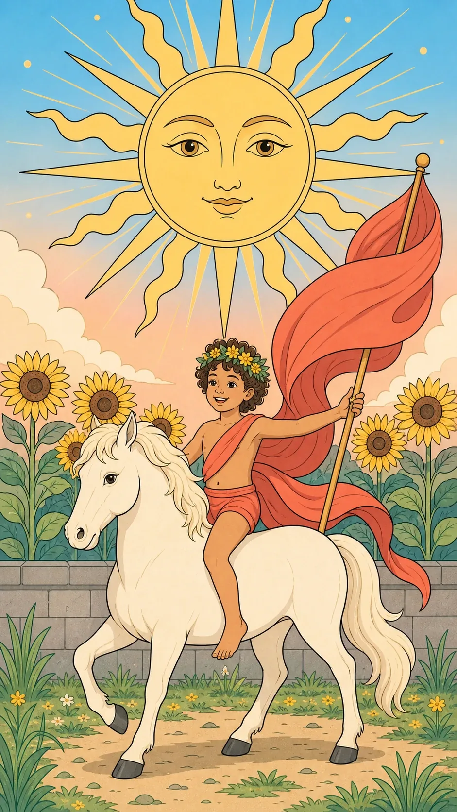 The Sun — Rider-Waite-Smith tarot card