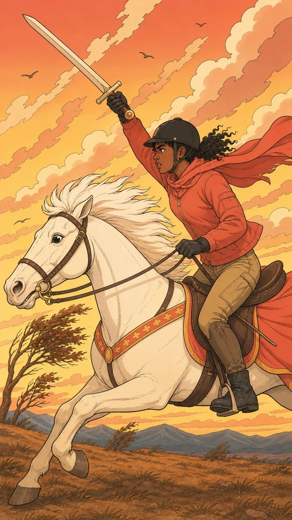 Le Cavalier d'Épée — carte du tarot Rider-Waite-Smith